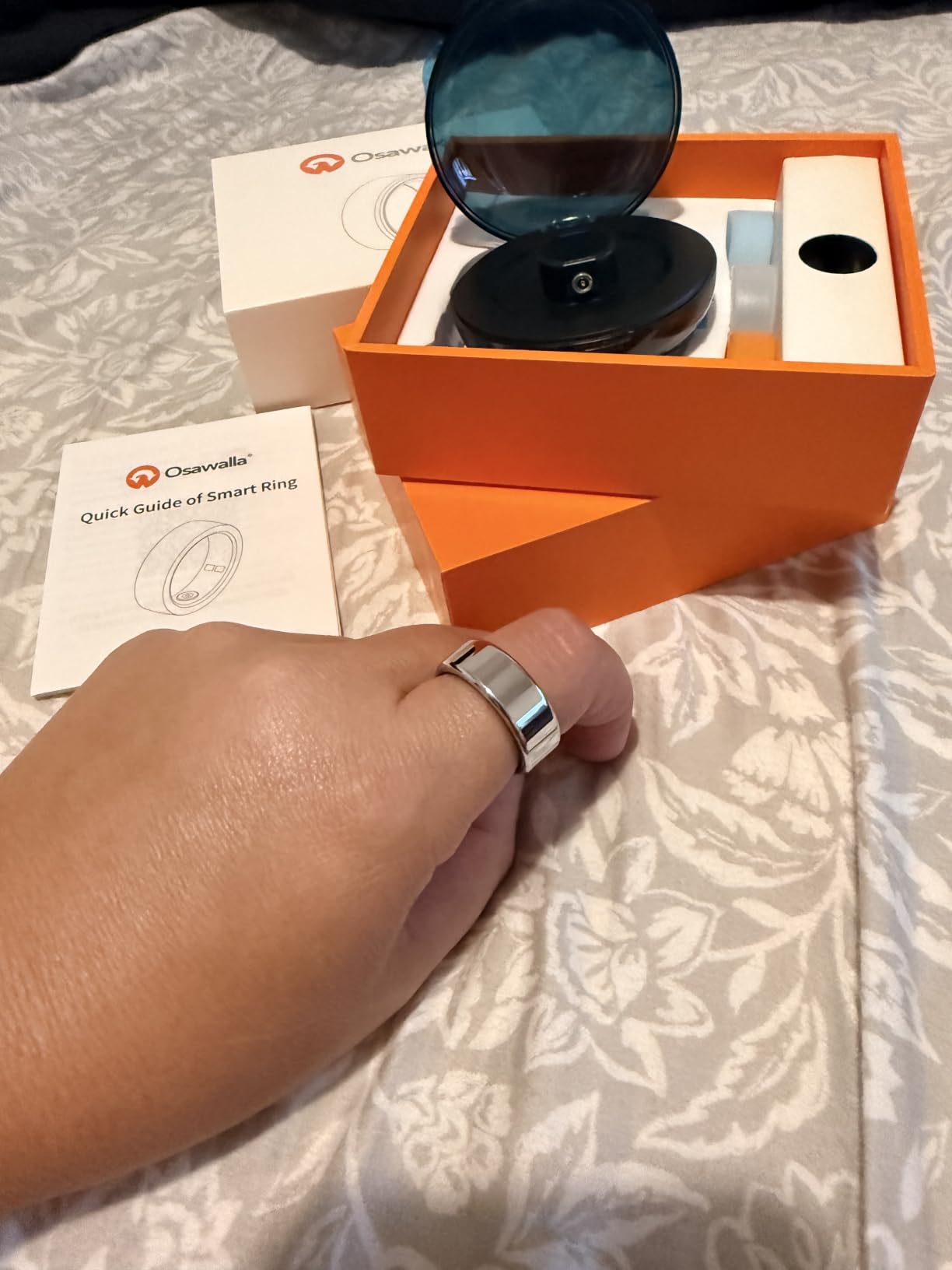 Smart Ring for Women Men,Fitness Tracker Ring,Heart Rate,Blood Oxygen,Step Tracker,Sleep Tracker,Meditation Assistance,No Subscription Fee,IP68 Waterproof,2026 New Holiday Gifts (Silver 8) customer photo 2
