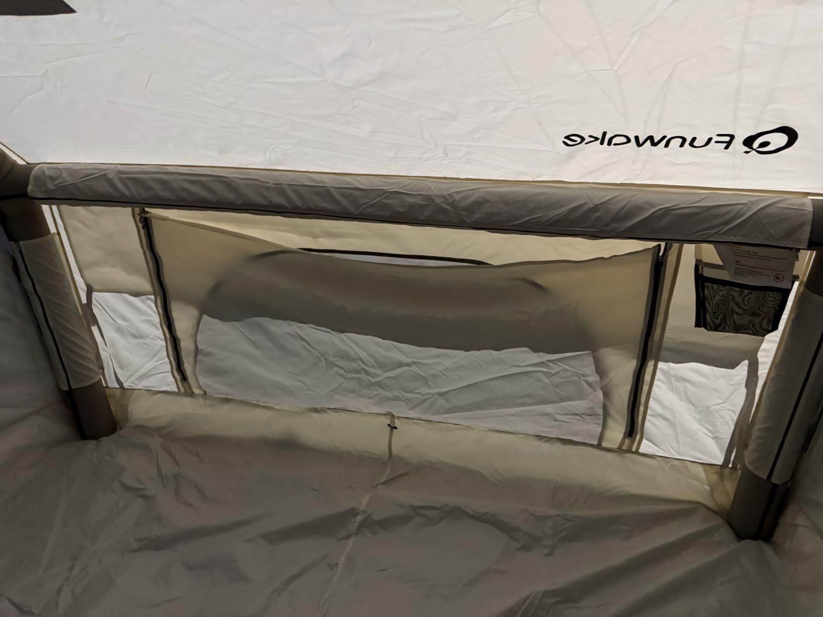 Inflatable Tent with Skylight, Quick Setup Blow Up Tents with Pump, Hot Tent with Stove Jack, 4 Seasons Waterproof Oxford Inflatable Camping House for Adult 4-6 Person customer photo 2