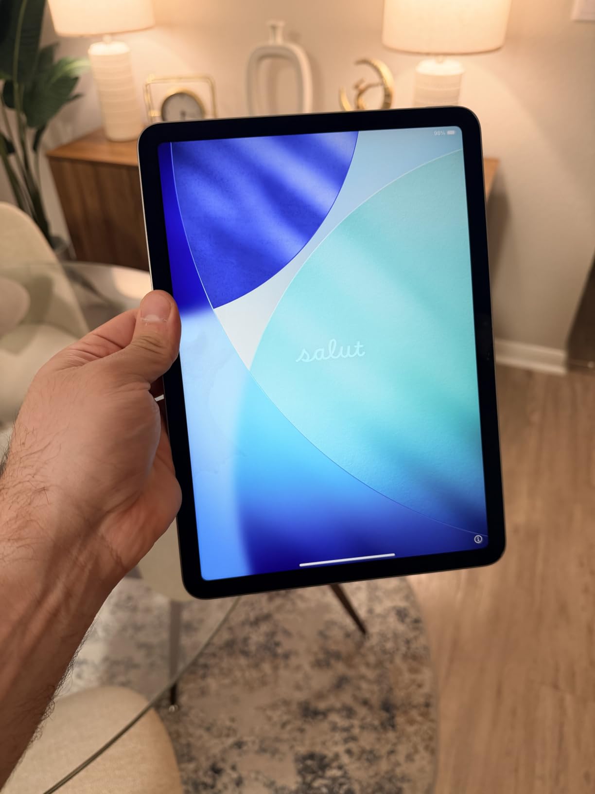 Apple iPad Air 11-inch (M4): Liquid Retina Display, 128GB, 12MP Front/Back Camera, Wi-Fi 7 with Apple N1, Touch ID, All-Day Battery Life — Space Gray customer photo 1