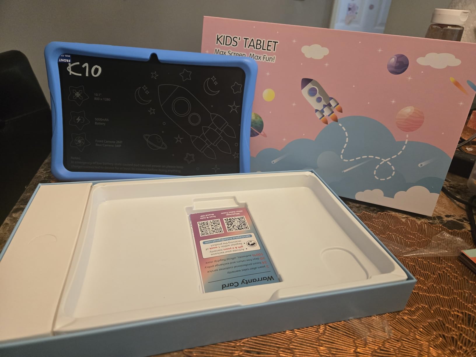 Kids Tablet 10 inch, Android 16 Tablets for Kids Ages 8-12,16GB RAM 64GB ROM,Parental Control, Pre-Installed Kiddos Software & Kids Space, Includes Case & Stylus Pen, 2TB Expand, HD Eye‑Care Screen customer photo 1