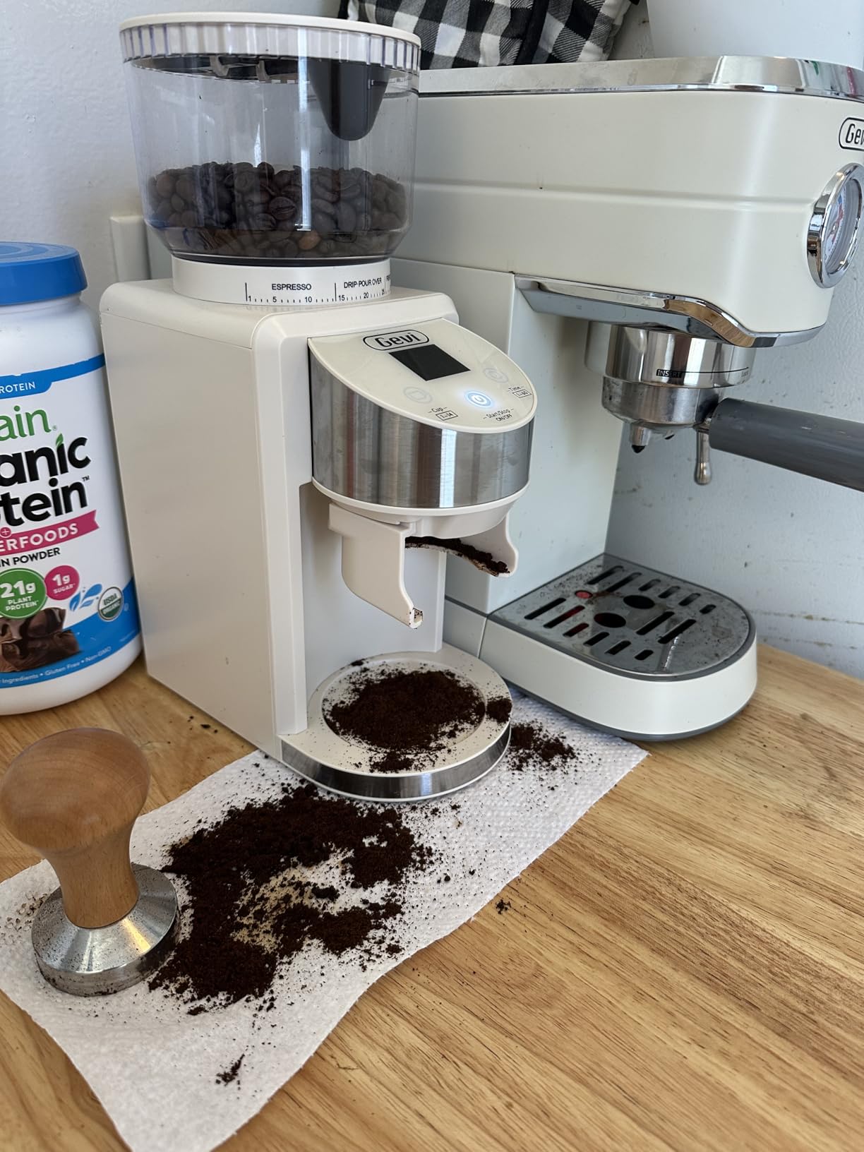 Gevi 20 Bar Espresso Machine with Conical Burr Anti-Static Coffee Grinder customer photo 2