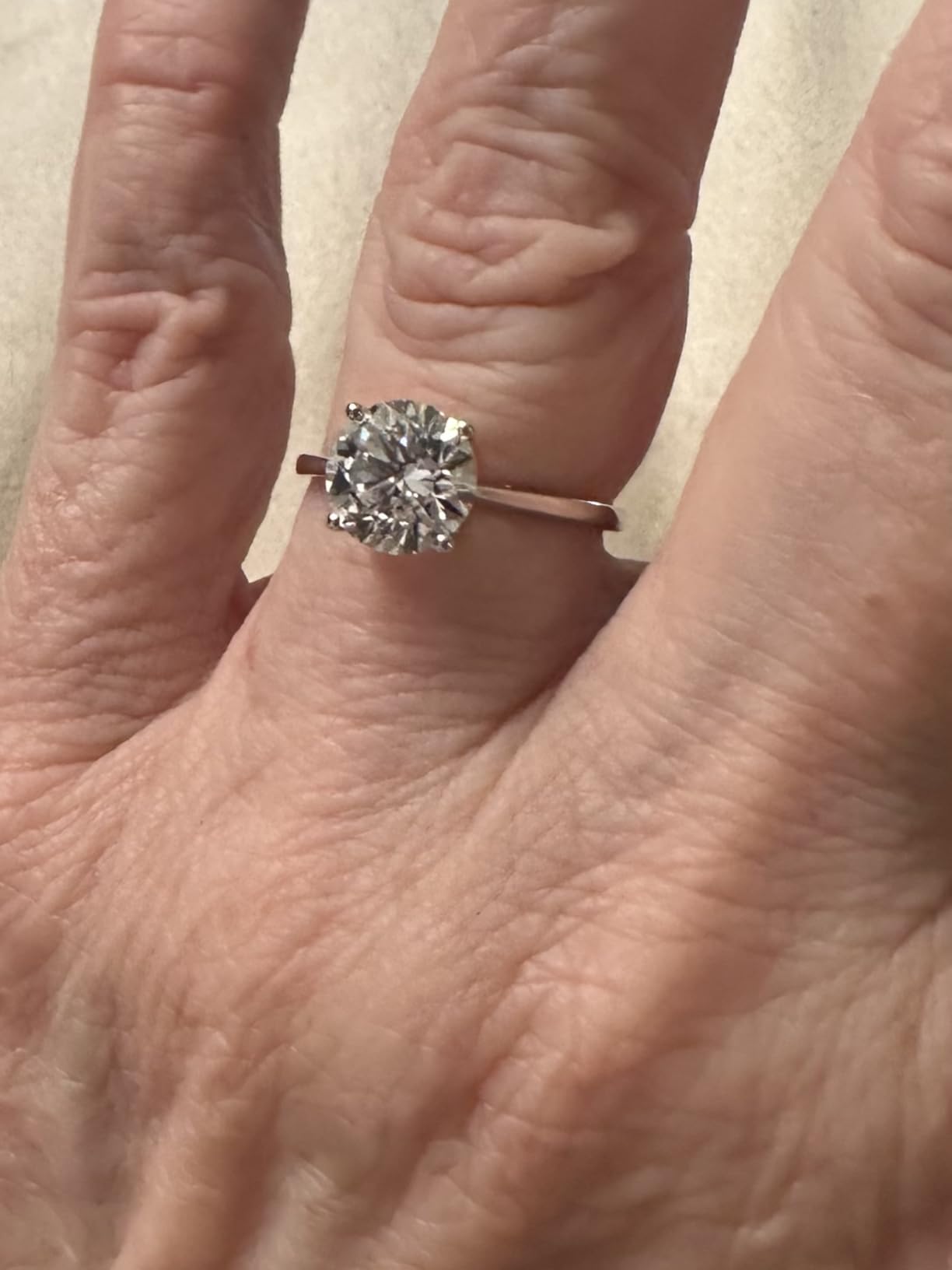 IGI Certified LAB Grown Diamond Engagement Rings in 14K White Gold customer photo 1