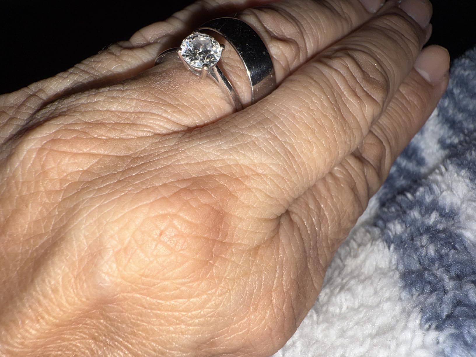 IGI Certified LAB Grown Diamond Engagement Rings in 14K White Gold customer photo 2