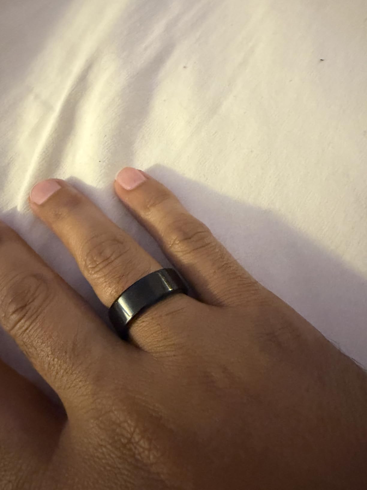 Smart Ring with Sleep Monitoring, Step Counting, Heart Rate, Blood Oxygen for iOS and Android, No Subscription Fee, IP68 Waterproof Health Tracker (Rose Gold, 8) customer photo 1