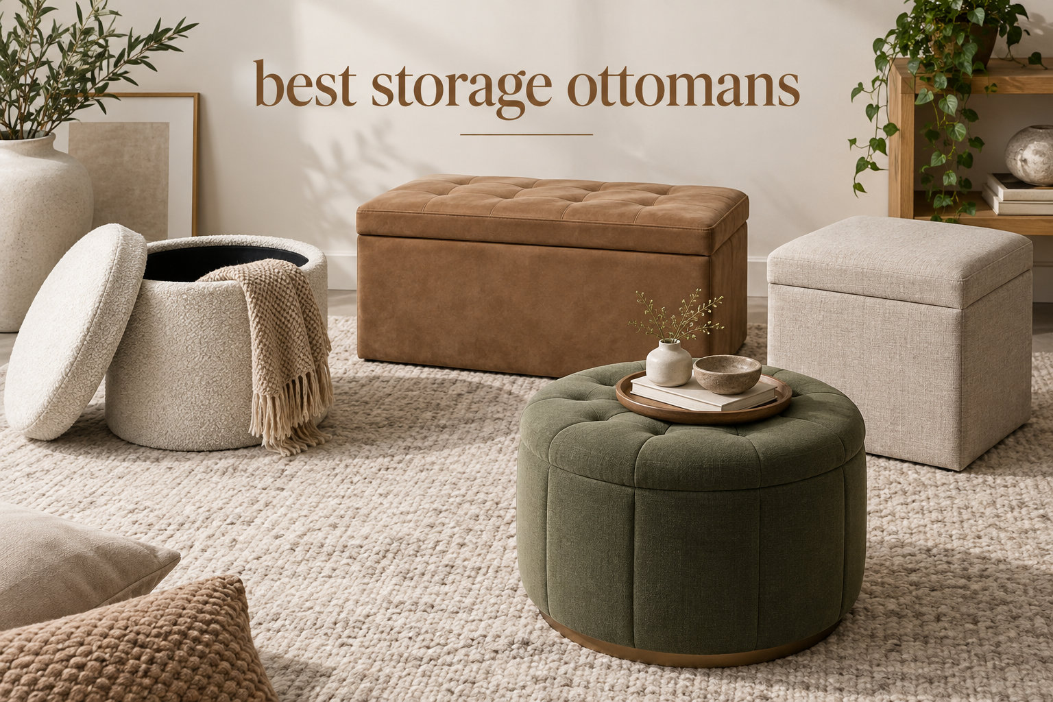 best storage ottomans