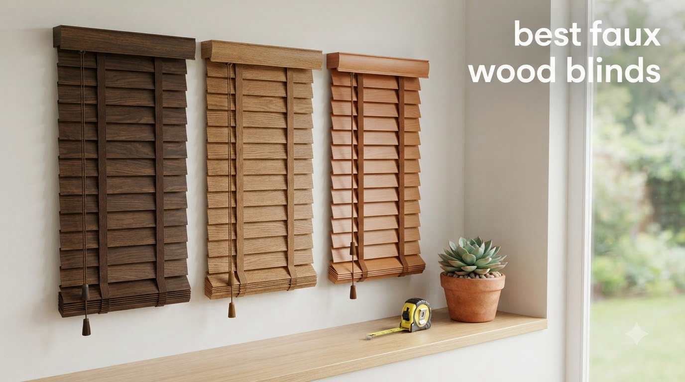 best faux wood blinds