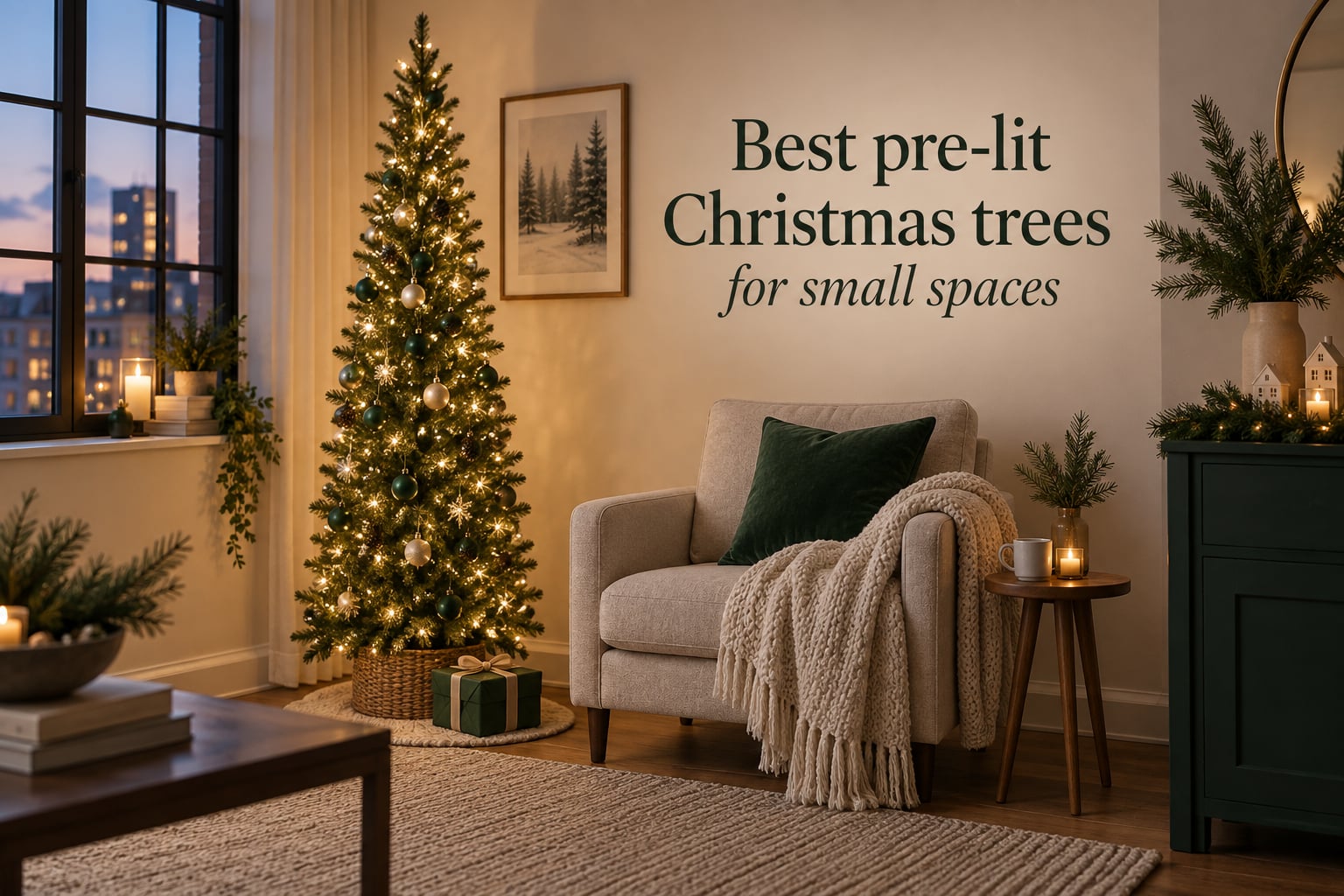 Best pre-lit Christmas trees for small spaces