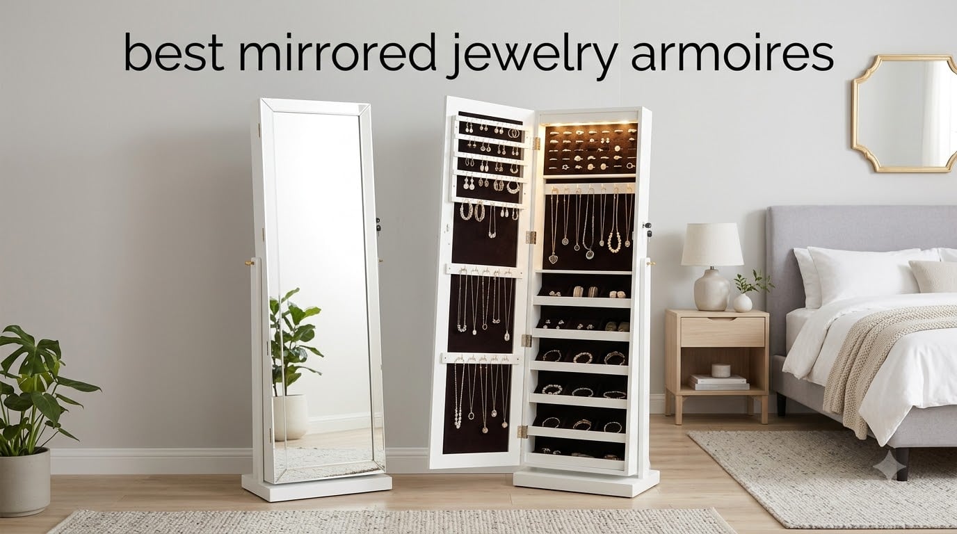 best mirrored jewelry armoires