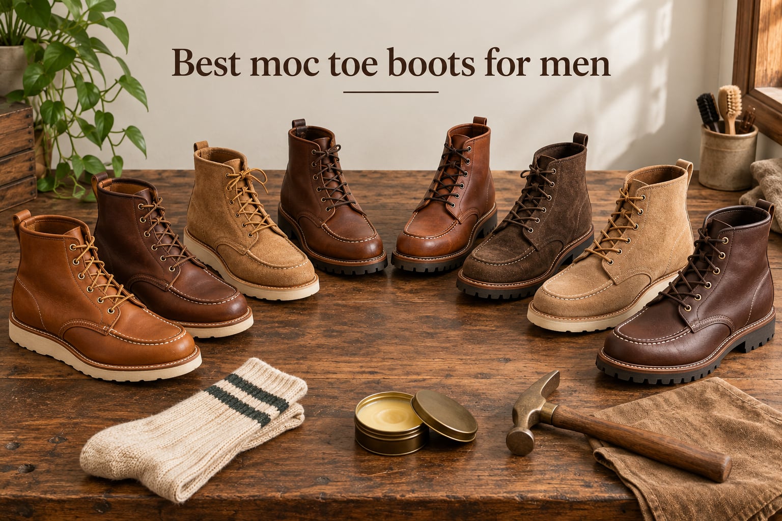Best moc toe boots for men