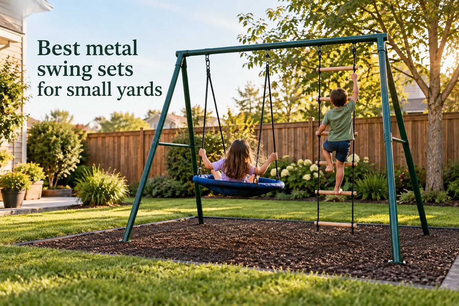 Best metal swing sets for small yards