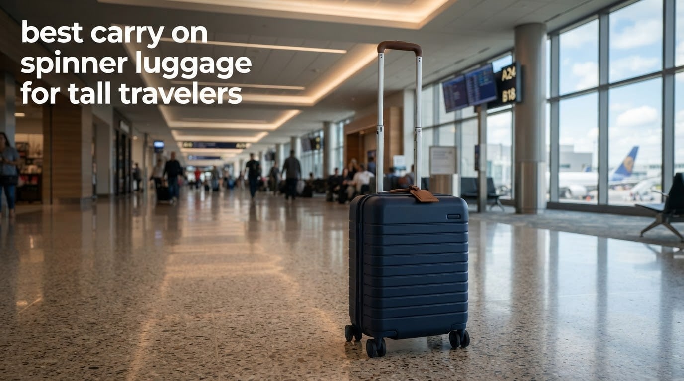 best carry on spinner luggage for tall travelers